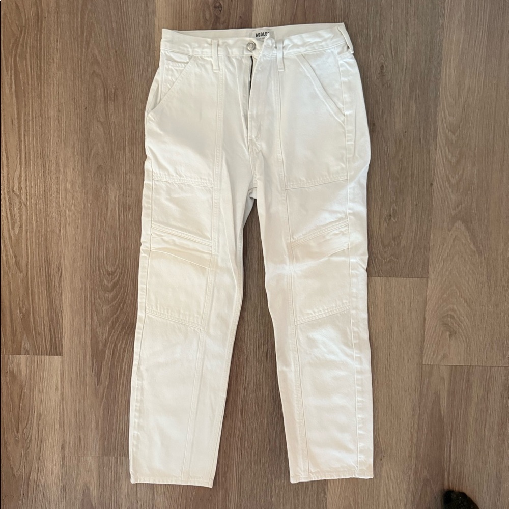 White Agolde cargo Jean